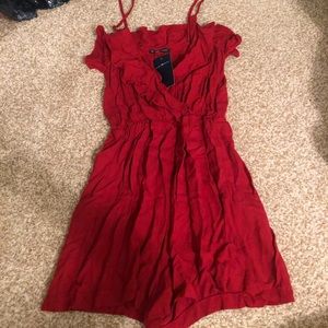 Red Brandy Melville Romper